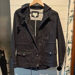 Market Spruce Women's Blue Hooded Jacket XS